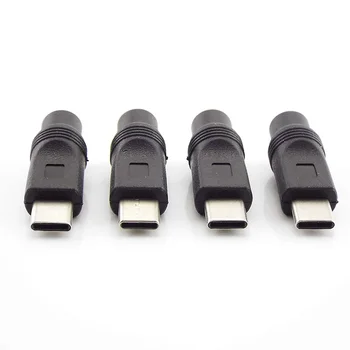 Typ-C, USB Mužov DC Ženy 5.5x2.1mm Napájací Adaptér Converter Jack Konektor, adaptér pre Notebook, Notebook, Počítač PC