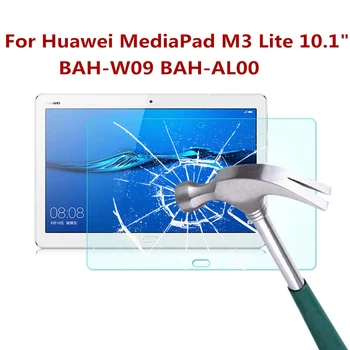 9H Tvrdeného Skla pre Huawei MediaPad M3 Lite 10 10.1 palcový Tablet film BAH-W09 BAH-AL00 Sklo Screen Protector