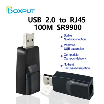 100Mbps USB 2.0 RJ45 SR9900 Káblové USB Typc C Do Rj45 Lan Adaptér siete Ethernet Network Karta pre PC Macbook Windows 10 Notebooku