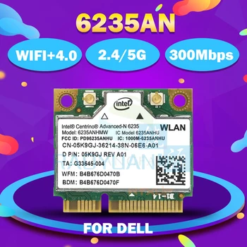 Kartu bezdrôtovej siete Lan Intel Centrino Advanced-N 6235 6235ANHMW 6235AN Bluetooth 4.0 Mini PCI-E 2.4 G/5 ghz siete Wlan+BT 4.0 05K9GJ