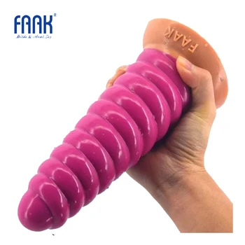 FAAK silikónové obrovský análny plug zvierat conch dildo prísavky šitie ružová dlhý zadok plug dospelých sex produkty ženy muž sexuálne hračky