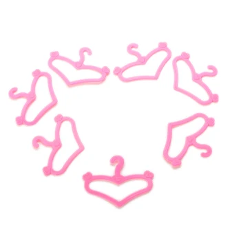 50 Ks/Veľa Ružové Šaty Na Ramienka Oblečenie Príslušenstvo Bábika Predstierať, Že Hrať Dievčenské Darček Veľkoobchod