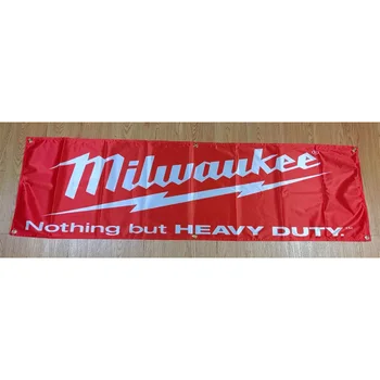 130GSM 150 D Materiálu Milwaukee Banner 1.5 ft*5 ft (45*150 cm) Veľkosť pre Domáce Vlajka Krytý Vonkajší Dekor yhx230