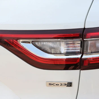 4PCS/SET Chrome Auto Zadné Svetlá Kryt zadné svetlo Výbava Nálepka Pre Renault Koleos Pre Samsung QM6 2017 2018 Príslušenstvo