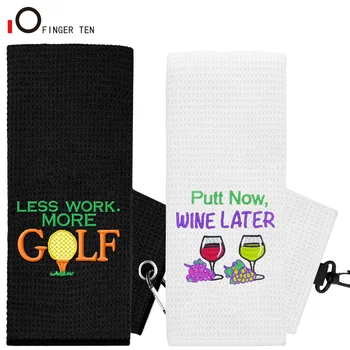 Nové Vyšívané Funny Golf Uterák pre Golfové Tašky s Klip Darček pre Mužov, Ženy, Priatelia, Otec, Mama Drop Shipping
