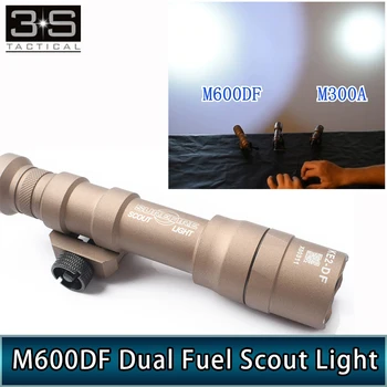 1400lumes Surefir M600DF Dual Paliva Scout Svetlo LED Taktické Lov Surefir Baterka M600 Fit 20 mm Koľajnice Skautingu Lampe