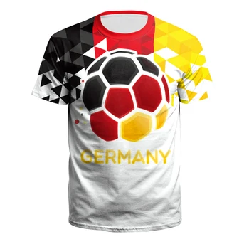 NADANBAO Lete Muži/Ženy Bežné Tímu Nemecka, Futbalové Dresy Športové Tee Topy 3D Tlač Futbalový Dres Fitness Tričko Plus Veľkosť