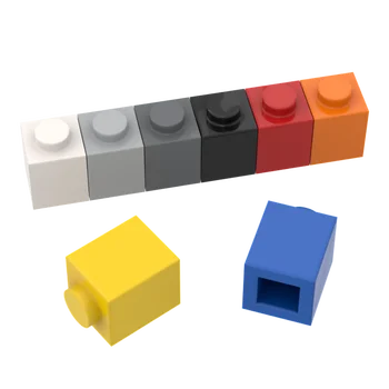 10 KS DIY Stavebné Bloky Hrubé Údaje Tehly 1x1 Vzdelávacie Veľkosťou Kompatibilné 3005 30071 35382 Plastové Hračky Dieťa