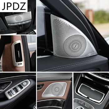 Príslušenstvo pre Mercedes Benz Triedy S W222 2014-19 Auto Vnútorné Dvere Audio Reproduktorov Radenia Panel Dverí, lakťová opierka Kryt Výbava Nálepky
