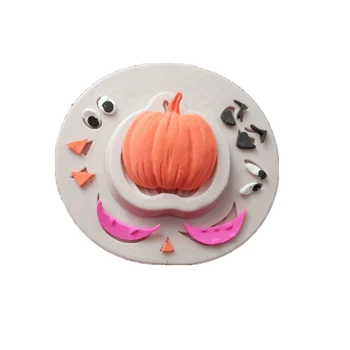 Halloween Tekvica Fondant Silikónové Formy Na Pečenie Čokoláda Formy Sušienky Cookies Plesne Kuchyňa Cake Decoration Nástroje M1188