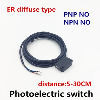 ER optické prepínanie Difúzny odraz infračervených prepínač fotoelektrický snímač na snímanie zistiť vzdialenosť 5-30 cm e3z NPN/PNP Č.