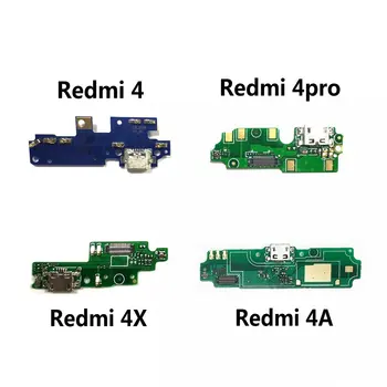 Pre Xiao Redmi 4 / 4pro / 4X / 4A telefón, Mikrofón Modul+USB Nabíjací Port Rada Flex Kábel Dock Konektor Časti