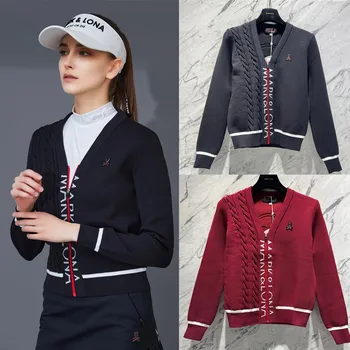 Jesenné a zimné kórejský pôvodný jediný golf oblek pletenie troch-dimenzionální vyprážané cesto twist niť cardigan žien versatil