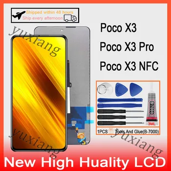 Pôvodný Pre Xiao Poco X3 Poco X3 Pro Poco X3 NFC LCD Displej Dotykový Displej Digitalizátorom. LCD S Rámom Náhradné
