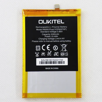 ISUNOO 3.85 V 6080mAh Výmena Batérie Oukitel K6000 Plus