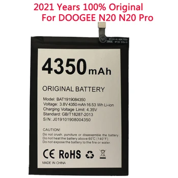 100% Originálne Batérie BAT1919084350 4350mAh pre DOOGEE N20 N20Pro N20 Pro Mobilný Telefón Bateria s Sledovacie číslo