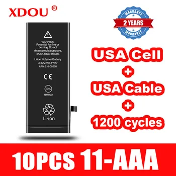 10pcs XDOU Batérie Pre IPhone 11 3110mAh Nahradenie Opravy USA Bunky Kábel 1200 Časy Cyklov Pre Iphone11 2022 AAA