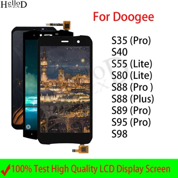 LCD Displej Pre Doogee S35 S40 S55 S80 S88 S95 S89 S98 S95 Pro Plus Lite LCD Displej Dotykový Displej Digitalizátorom. Montáž