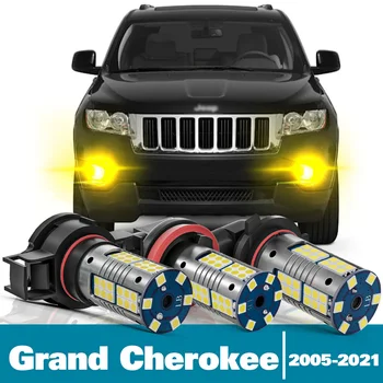 2x LED Hmlové Svetlo Na Jeep Grand Cherokee 3 4 WH TÝŽDEŇ Príslušenstvo 2005-2021 2010 2011 2012 2013 2014 2015 2016 2017 2018 2019 2020