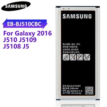 Originálne Náhradné Batérie EB-BJ510CBE EB-BJ510CBC pre Samsung GALAXY 2016 J5 J5108 j5109 Originálne Batérie 3100mAh s NFC