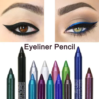 9 Farba Eye Liner Pen Farebné Očné Linky, Vodeodolný Make-Up Nástroje Modrá Červená Zelená Biele Zlato Hnedé Oko Cosmestics