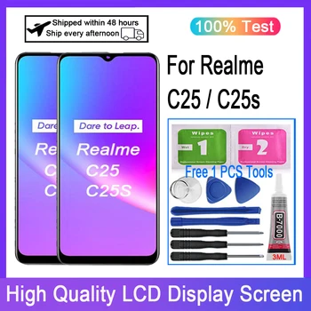 Pôvodný Pre Realme C25 RMX3193 RMX3191 LCD Displej Dotykový Displej Digitalizátorom. Na Realme C25s RMX3195 RMX3197 Náhradné