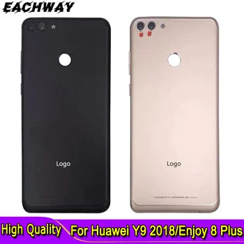 Nové Pre Huawei Y9 2018 Späť Kryt Batérie Zadné Bývanie Prípade Náhradná Pre Huawei Teraz 8 Plus Kryt Batérie S Objektív