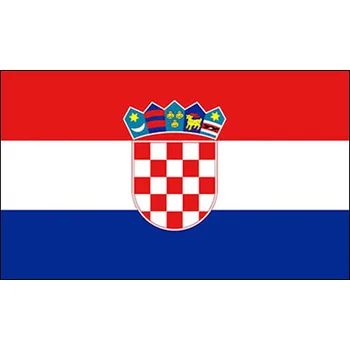 90x150cm 100% Polyester Chorvátsku Vlajku Pre Dekorácie
