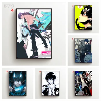 Blue Exorcista Okumura Rin Anime Plagáty na Stenu Plagát Plátno Maľovaní Plagátov a Tlačí na Steny Interiéru Wall Art Obraz Domova