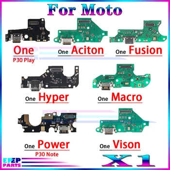 Nabíjací Port Konektor Dock Konektor Flex Kábel Pre Motorola Moto Jedna Akcia, Fusion Hyper Makro Moc Vízia Plnenie Doske Modulu