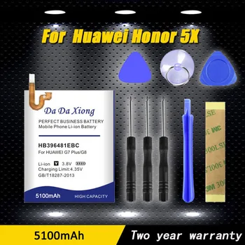 5100mAh Model [ HB396481EBC ] mobilného Telefónu Batériu Pre Huawei Honor 5X , Akumulátor G7 Plus/ G8 /G8X