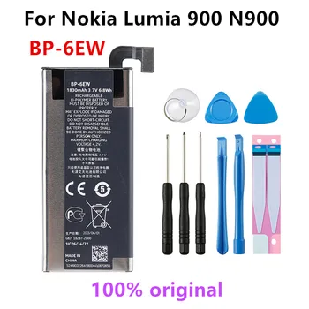 Pôvodné BP-6EW 1830mAh Náhradné Batérie Pre NOKIA Lumia 900 N900 Lumia900 BP6EW Li-Polymer Batérie +Nástroje