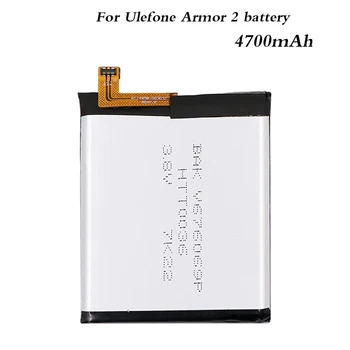 Pôvodné brnenie 2 batérie Pre Ulefone brnenie 2 4700mAh 5.0 inch Heliograf P25 Originálne batérie Mobilné Príslušenstvo s Nástrojmi