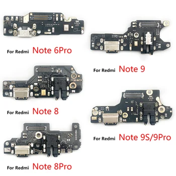 20Pcs/Veľa, Nabíjačku USB Nabíjací Dok Port Konektor Rada Flex Kábel Pre Xiao Redmi 9 9A 9C 9T Poznámka 8 7 6 9 Pro 8T 9 9S 5 5A