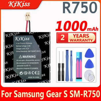Pôvodné KiKiss Batéria Pre SAMSUNG Náhradné Batérie Pre Samsung Výstroj S SM-R750 R750 Smart Hodinky Batérie 1000mAh